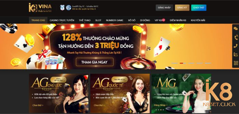 Trải nghiệm cá cược đẳng cấp và chuyên nghiệp tại Casino K8 